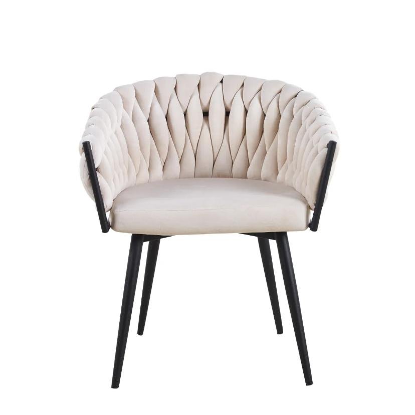 Chaise Avec Accoudoir Tressée