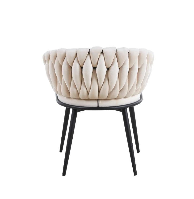 Chaise Avec Accoudoir Tressée