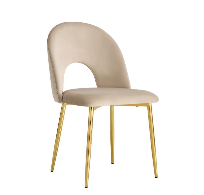 CHAISE TEDDY TAUPE PIED GOLD