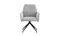 Chaise Carrera Métal Noir Tweed