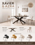 Pack Table à Manger XAVIER 180 + 4 Chaises Azra