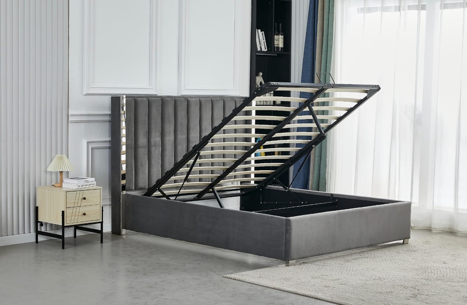 LIT COFFRE VELOURS PRINCE