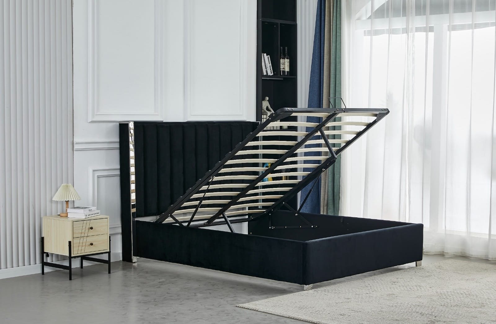 LIT COFFRE VELOURS PRINCE
