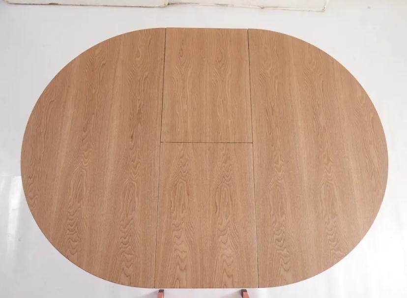TABLE REPAS LILIPUTIEN EXTENSIBLE CHENE NATUREL 120/160x75cm