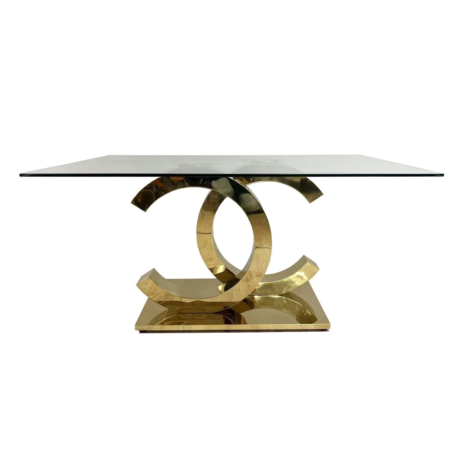 Table CC1 Transparent Doré