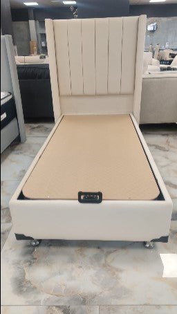 LIT COFFRE COCO BOX VELOURS BEIGE