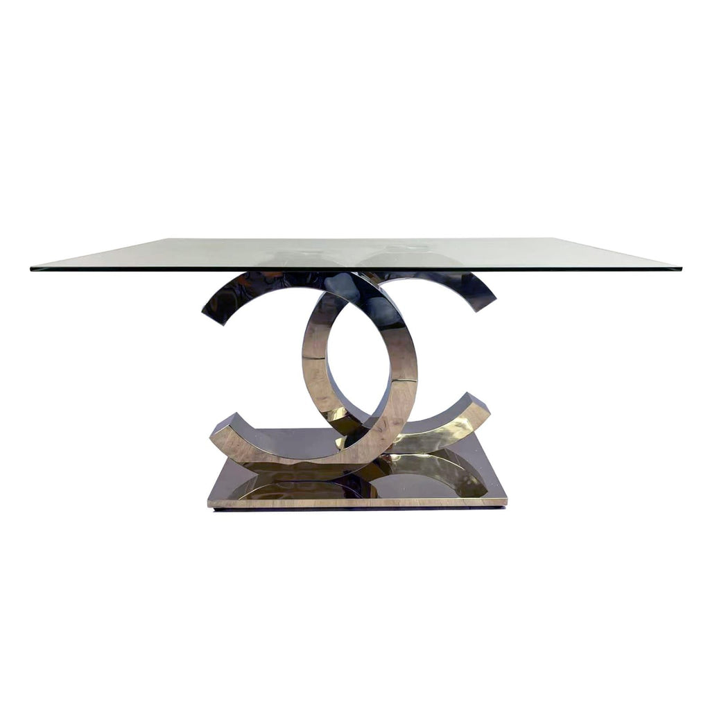 Table CC2 Transparent Argenté