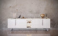 MEUBLE TV 205 ORION BLANC ARGENT